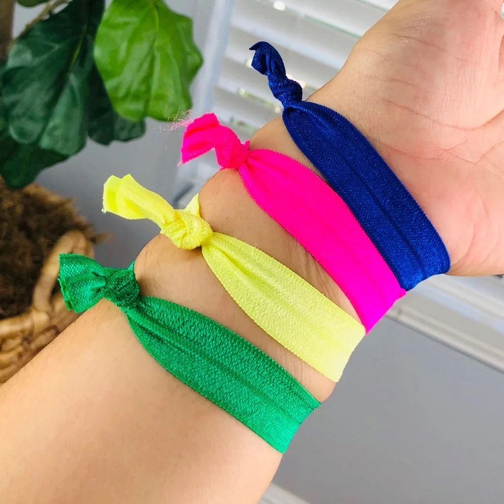 100 ELASTIC HAIR TIES / SCRUNCHIES /